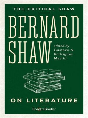 cover image of Bernard Shaw on Literature